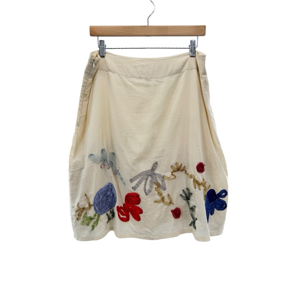 Anthropologie Skirt 8 KAREN‎ NICOL A-Line SLEEPYHEAD Tulle RARE Ribbon Artsy - Picture 4 of 7